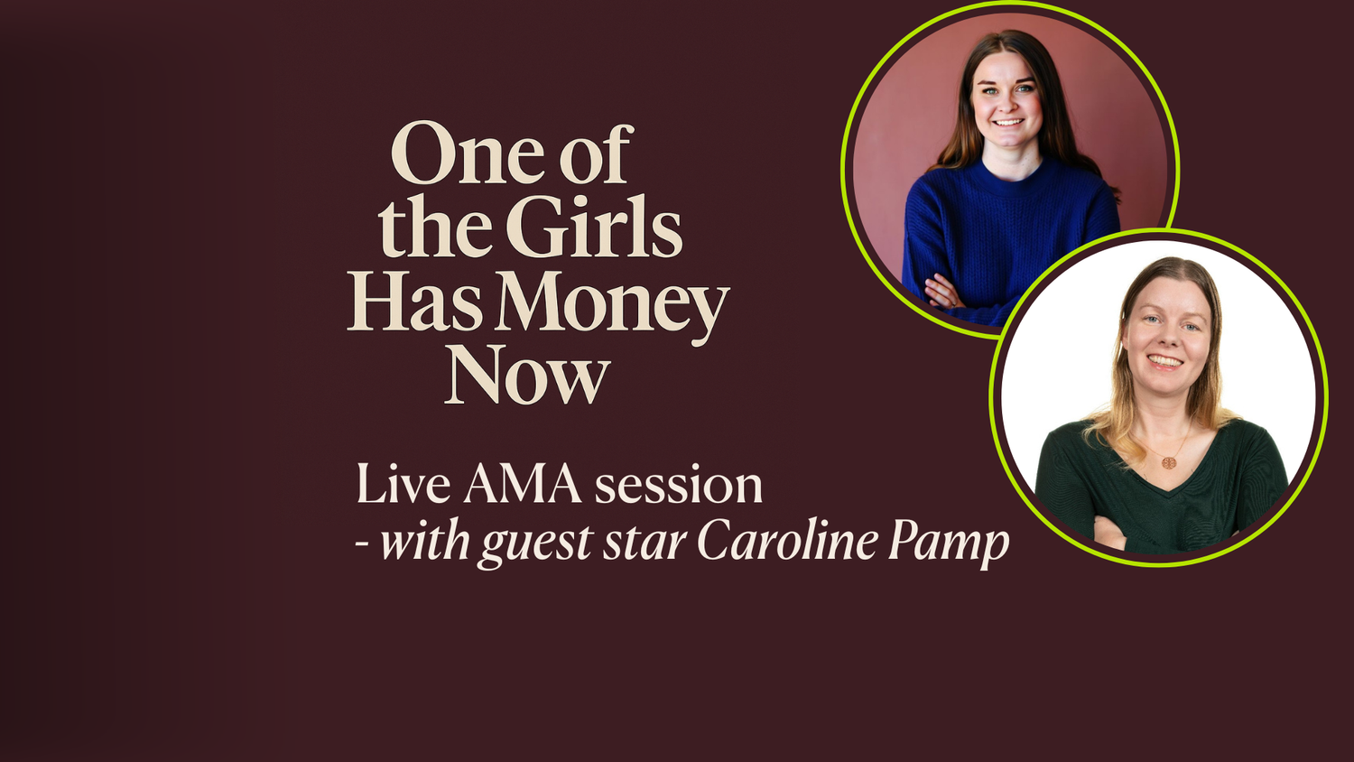 ๐บ Ask-Me-Anything recording with Caroline Pamp