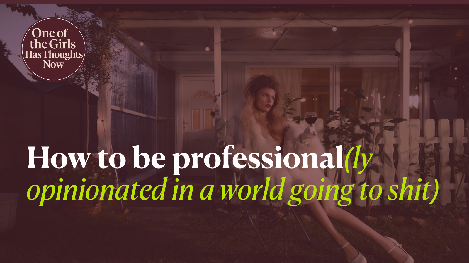 How to be professional